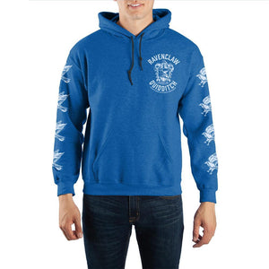Harry Potter Blue Ravenclaw Quidditch Pullover Hooded Sweatshirt