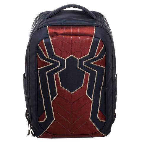 Image of Spiderman Laptop Bag, New Avengers Costume Style Red with Blue, Back t - front