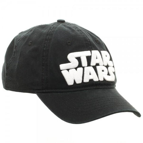 Image of Star Wars Logo Black Adjustable Cap - right
