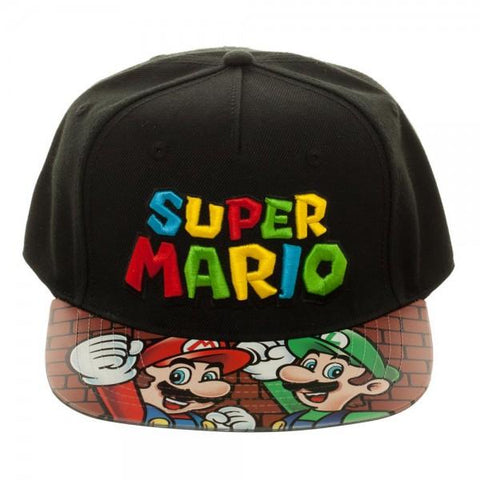 Image of Super Mario Bros | Printed Vinyl Bill Flatbill Cap