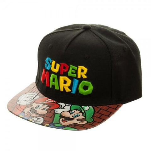 Image of Super Mario Bros | Printed Vinyl Bill Flatbill Cap