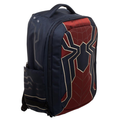 Image of Spiderman Laptop Bag, New Avengers Costume Style Red with Blue, Back t - right