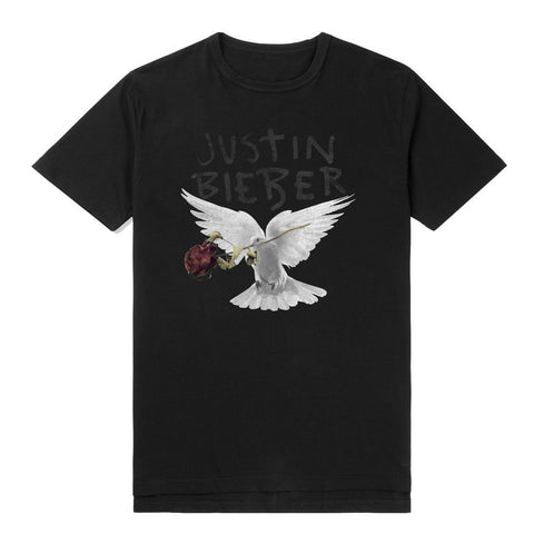 Justin Bieber | Dove And Dead Unisex Black T-Shirt
