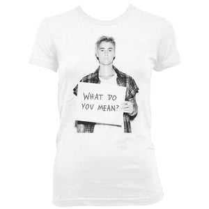 Justin Bieber | WDYM Women's White T-Shirt