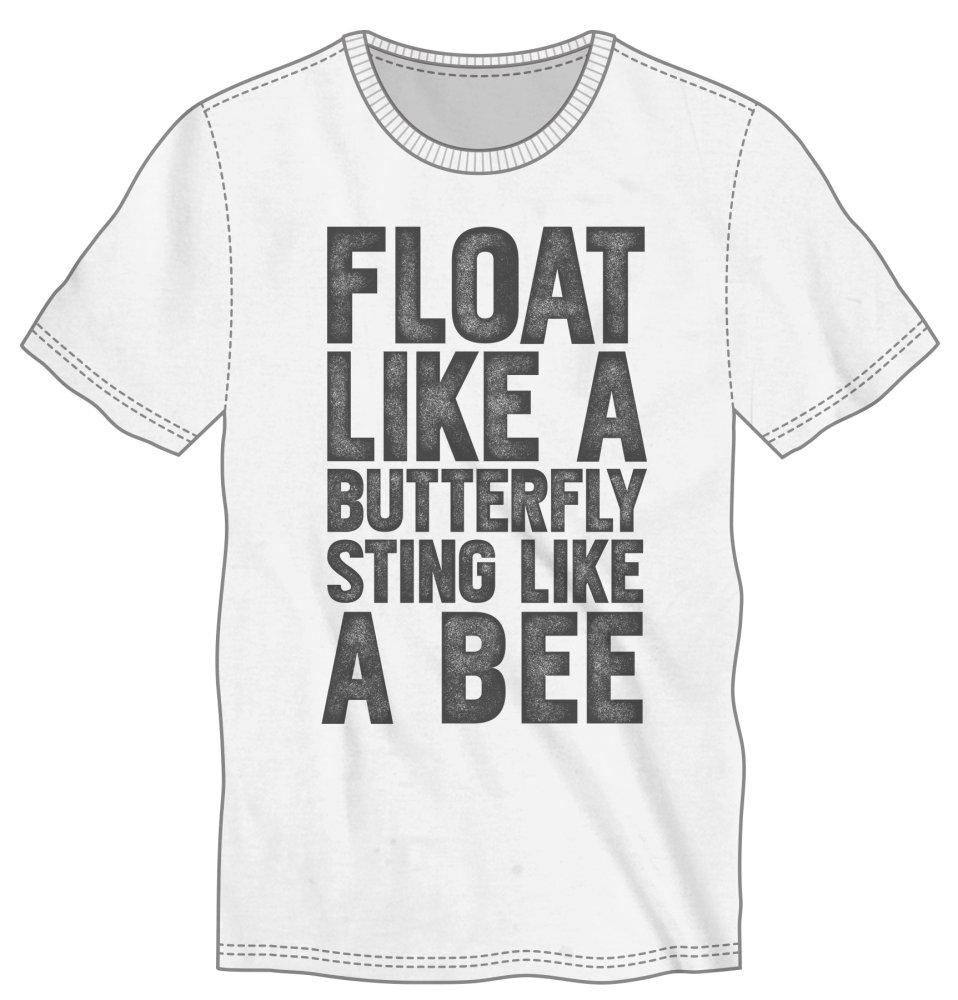 Muhammad Ali Float Like A Butterfly Sting Like A Bee Men's Black T-Shirt Tee Shirt-Image