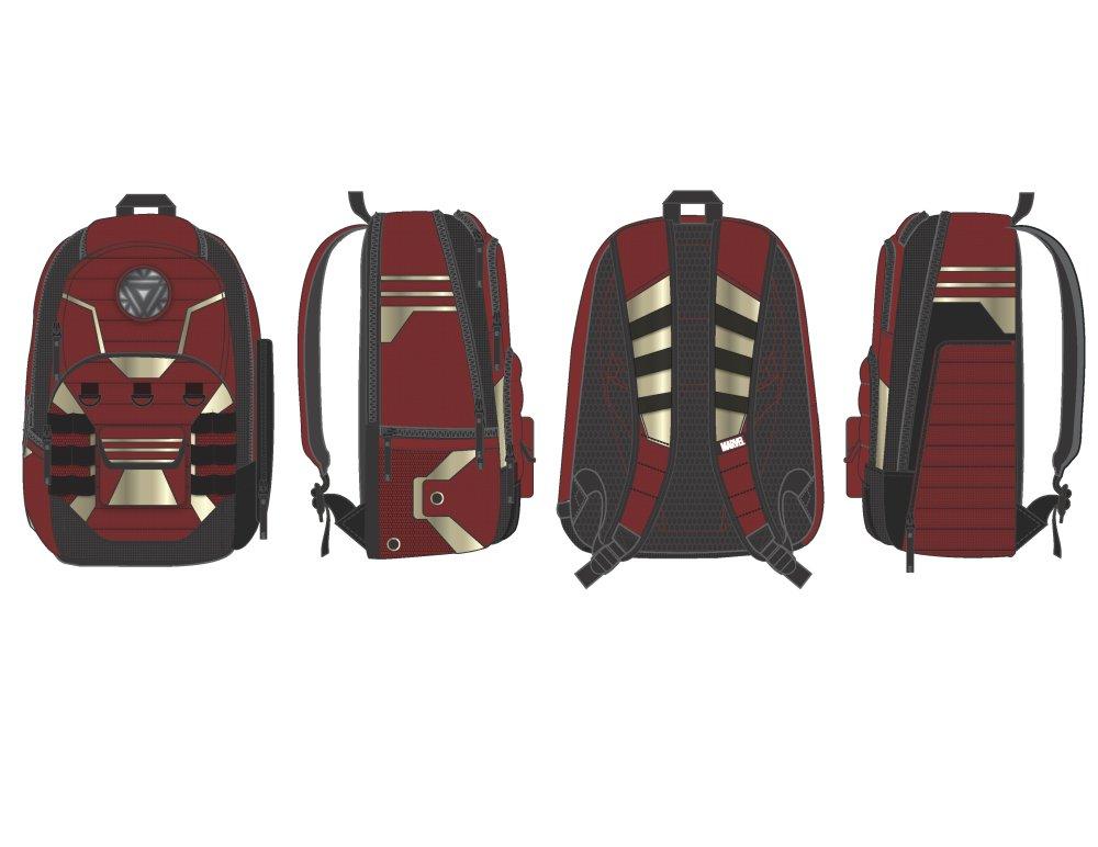 Marvel Iron Man Backpack Iron Man Backpack w/ BuiltUp Design