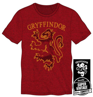 Harry Potter Gryffindor House Animal Lion Men's Red T-Shirt
