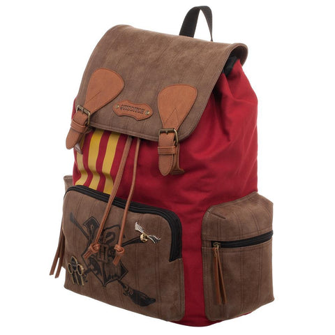 Image of Harry Potter Quidditch Bag  Rucksack w/ Convenient Side Pockets - left