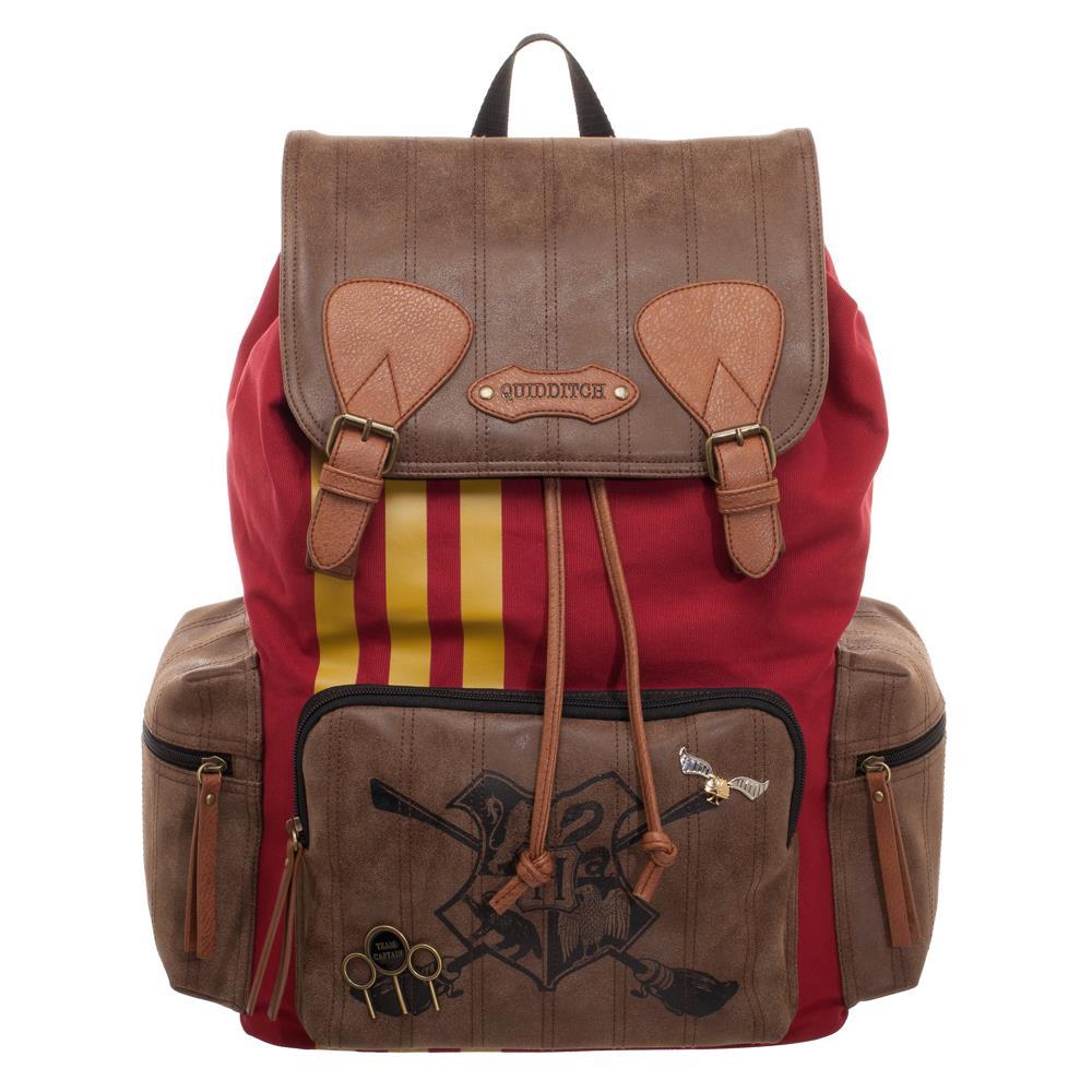 Harry Potter Quidditch Bag  Rucksack w/ Convenient Side Pockets - front