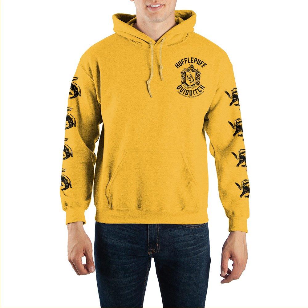 Harry Potter Hufflepuff Quidditch Pullover Hooded Sweatshirt - front