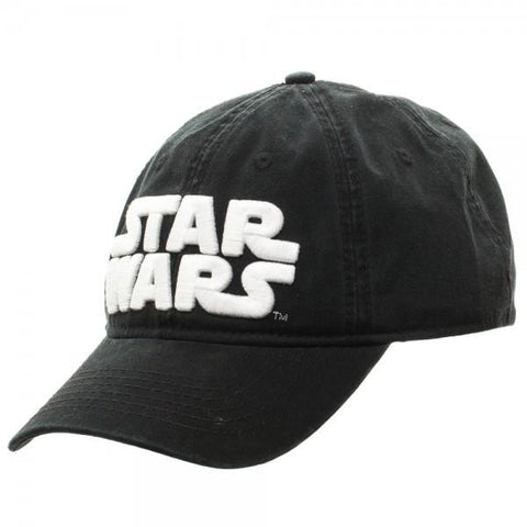 Image of Star Wars Logo Black Adjustable Cap - left