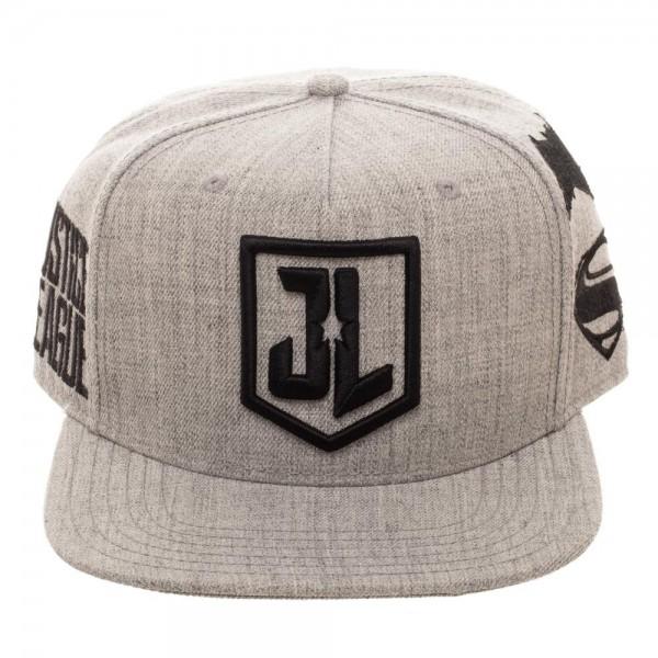 Justice League Embroidered Acrylic Wool Snapback - front