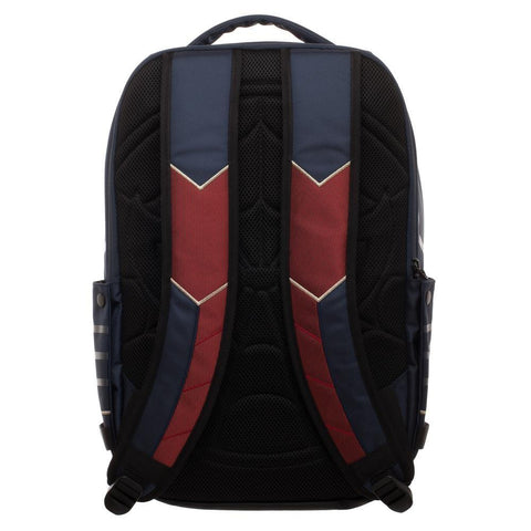 Image of Spiderman Laptop Bag, New Avengers Costume Style Red with Blue, Back t - back