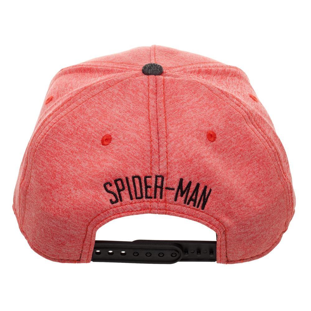Spiderman Two Tone Cationic Red and Black Snapback - back